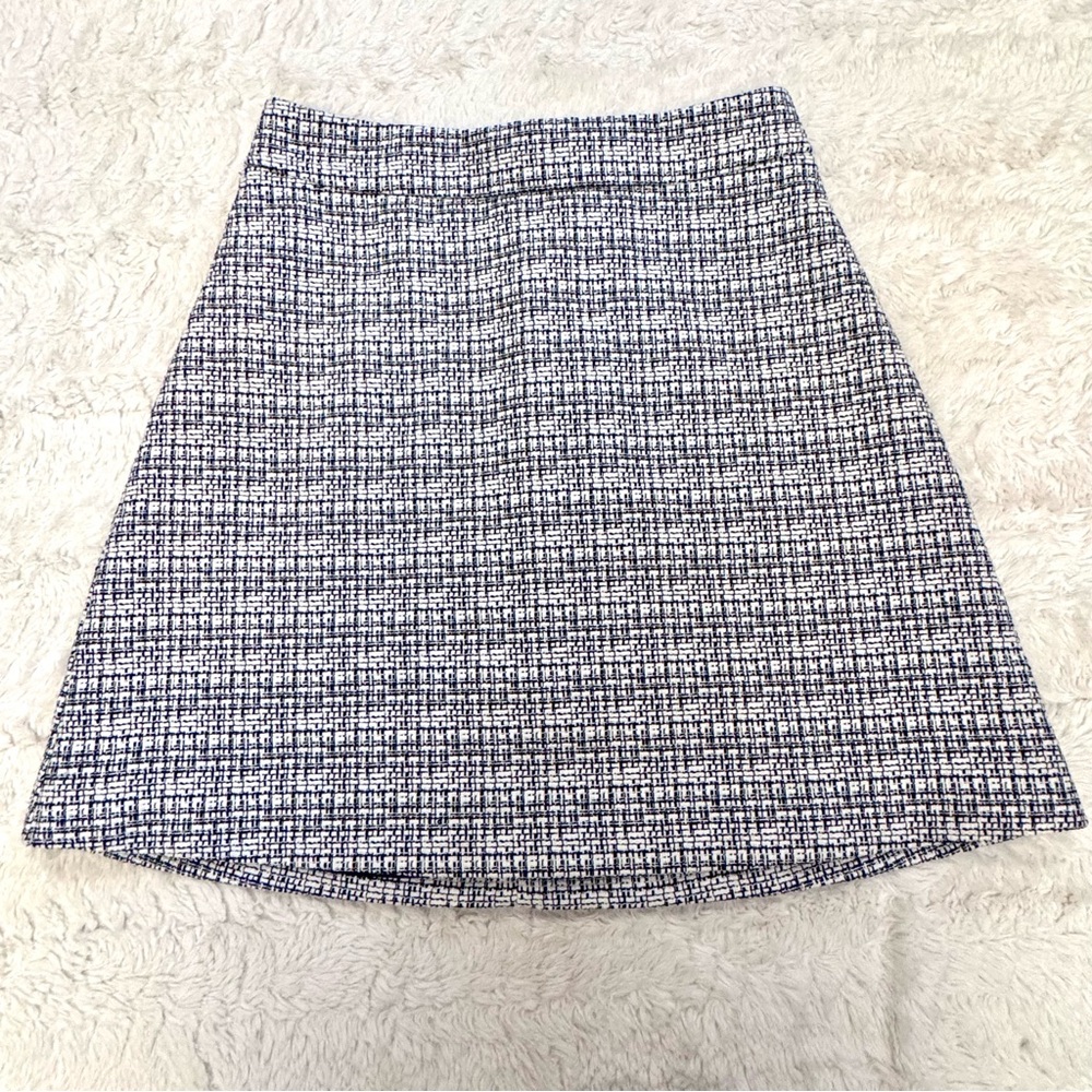 Express Tweed Mini Skirt Size 4 | Black Gray White Preppy 90’s Classic clueless